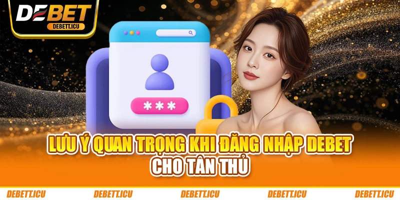 Lưu ý quan trọng khi đăng nhập DEBET cho tân thủ