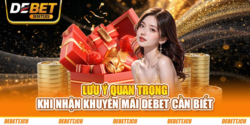 Lưu ý quan trọng khi nhận khuyến mãi DEBET cần biết