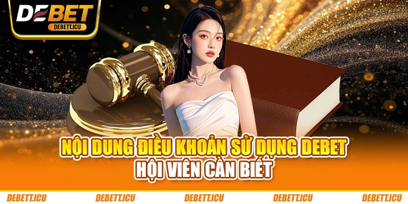 Nội dung điều khoản sử dụng DEBET hội viên cần biết